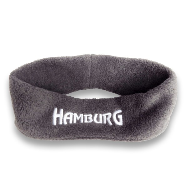 Stirnband &quot;Hamburg&quot; Fleece kuschelig weich bestickt