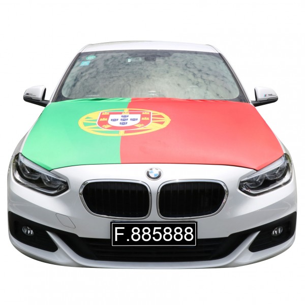 EM Fußball &quot;Portugal&quot; Motorhauben Überzieher Auto Flagge