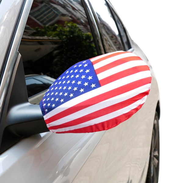 Auto Außenspiegel Fahne Set &quot;USA&quot; Amerika America Bikini Flagge EM WM