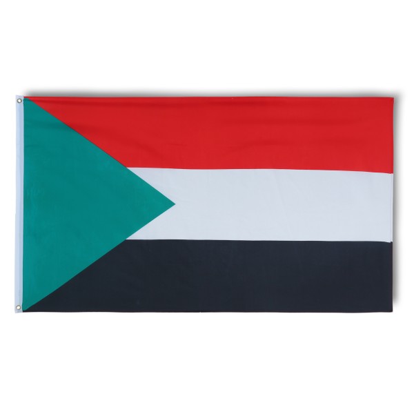 Sudan Fahne Flagge 90 x 150 cm Fanartikel Hissfahne WM EM