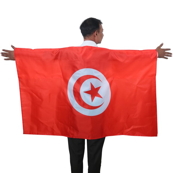 Fan Poncho &quot;Tunesien&quot; Tunisia Umhang Flagge Fußball WM Länder Cape
