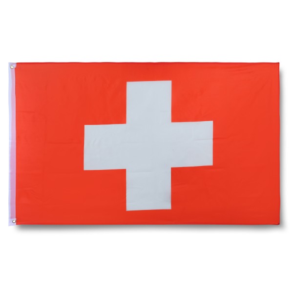 Schweiz Suisse Switzerland Swiss Fahne Flagge 90 x 150 cm Fanartikel Hissfahne Ösen WM EM