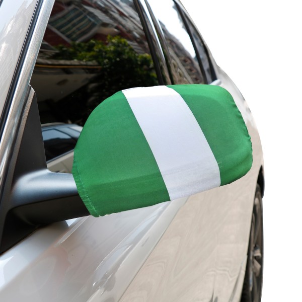 Auto Außenspiegel Fahne Set &quot;Nigerien&quot; Nigeria Bikini Flagge EM WM