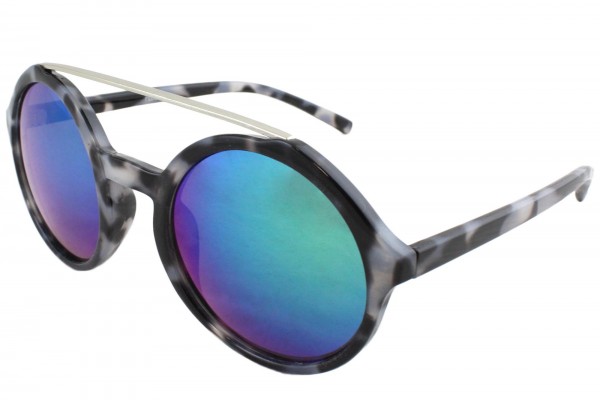 Sun Glasses Mirrored Round Women Eyewear Summer