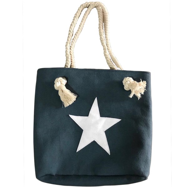 XS Beach bag &quot;Star Patch&quot; girls shopper