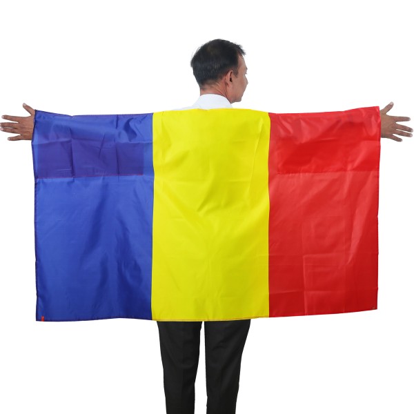 Fan Poncho &quot;Rumänien&quot; Romania Umhang Flagge Fußball WM Länder Cape