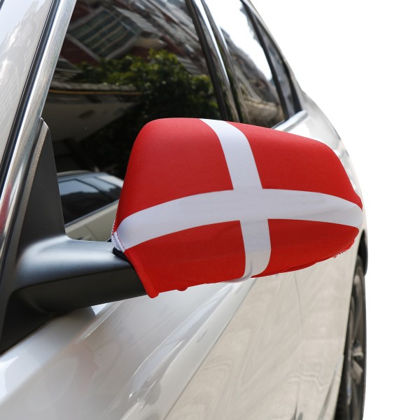 Auto Außenspiegel Fahne Set &quot;Dänemark&quot; Denmark Dansk Bikini Flagge EM WM