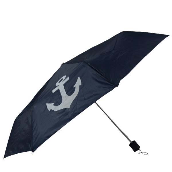 Taschenschirm Uni &quot;Anker&quot; Regenschirm Schutz Maritim Küste Einfarbig