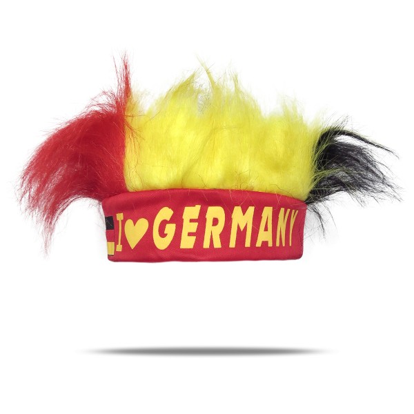 Fan Stirnband Haare &quot;I Love Germany&quot; WM Fußball Party