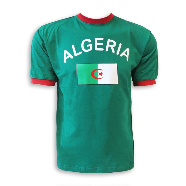 Fan-Shirt &quot;Algerien&quot; Unisex Fußball WM EM Herren T-Shirt