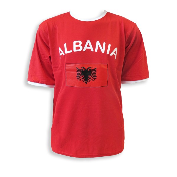 Fan-Shirt &quot;Albania&quot; Unisex Fußball WM EM Herren T-Shirt