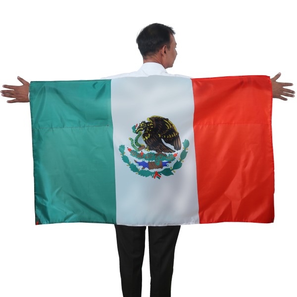 Fan Poncho &quot;Mexiko&quot; Mexico Umhang Flagge Fußball WM Länder Cape