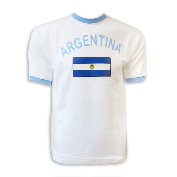 Fan-Shirt &quot;Argentina&quot; Unisex Fußball WM EM Herren T-Shirt