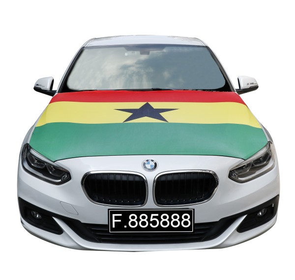 EM Fußball &quot;Ghana&quot; Motorhauben Überzieher Auto Flagge Fahne