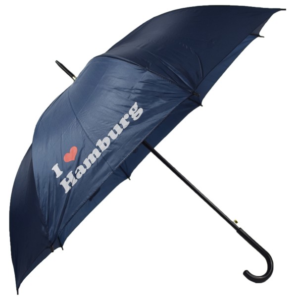 Walking-stick umbrella &quot;I Love Hamburg&quot; Rain Protection
