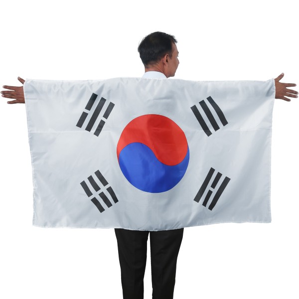 Fan Poncho &quot;Südkorea&quot; South Korea Umhang Flagge Fußball WM Länder Cape