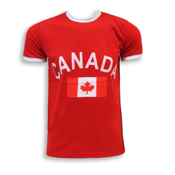 Fan-Shirt &quot;Canada&quot; Unisex Fußball WM EM Herren T-Shirt