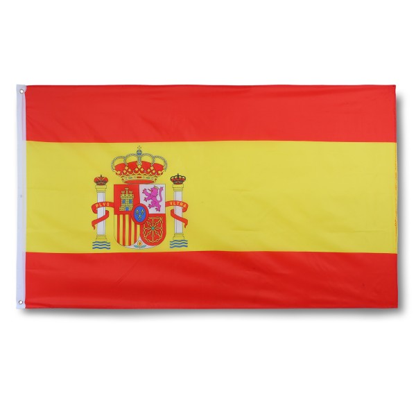 Spanien Spain Espana Fahne Flagge 90 x 150 cm Fanartikel Hissfahne Ösen WM EM