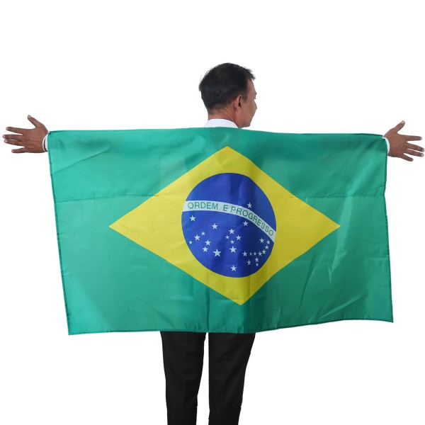 Fan Poncho &quot;Brasilien&quot; Brazil Brasil Umhang Flagge Fußball WM Länder Cape