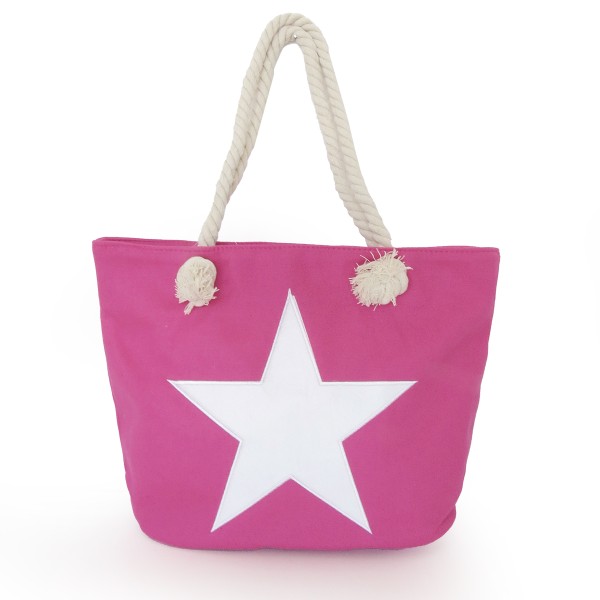 Beach Bag Star Uni &quot;Emma&quot; Embroidery Shopper