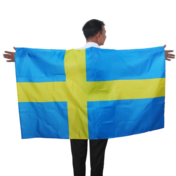 Fan Poncho &quot;Schweden&quot; Sweden Umhang Flagge Fußball WM Länder Cape