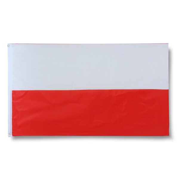 Polen Poland Polska Fahne Flagge 90 x 150 cm Fanartikel Hissfahne Ösen WM EM