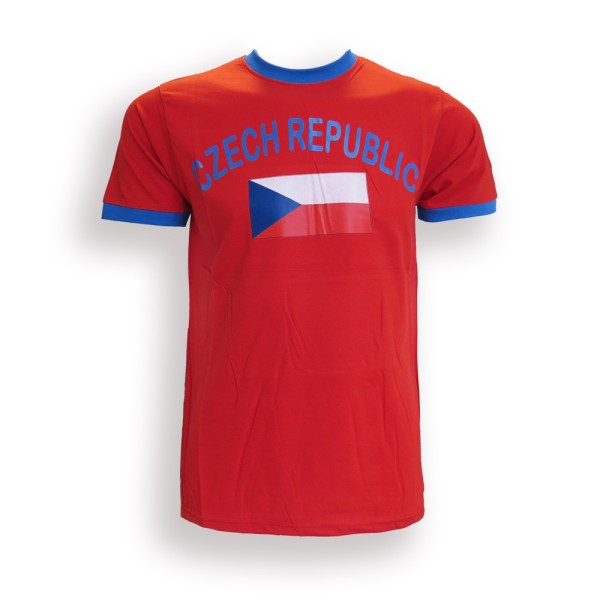 Fan-Shirt &quot;Czech Republic&quot; Unisex Fußball WM EM Herren T-Shirt