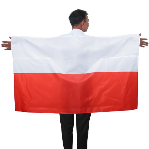 Fan Poncho &quot;Polen&quot; Poland Polska Umhang Flagge Fußball WM Länder Cape