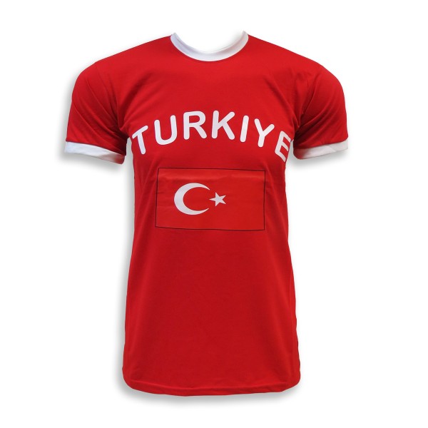 Fan-Shirt &quot;Turkiye&quot; Unisex Fußball WM EM Herren T-Shirt