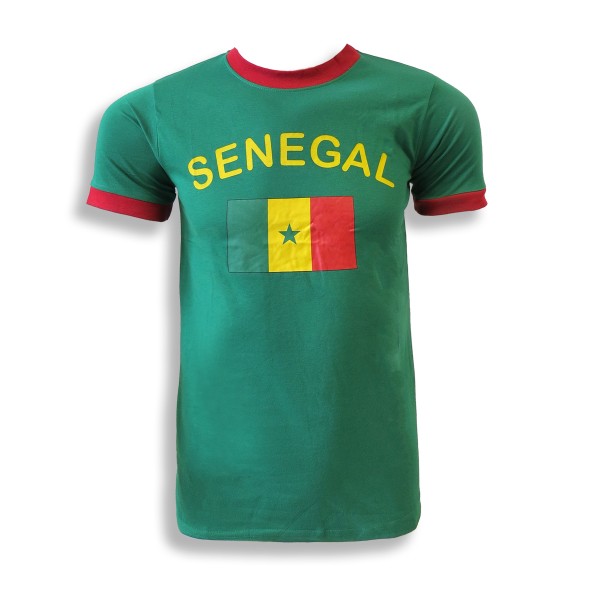 Fan-Shirt &quot;Senegal&quot; Unisex Fußball WM EM Herren T-Shirt