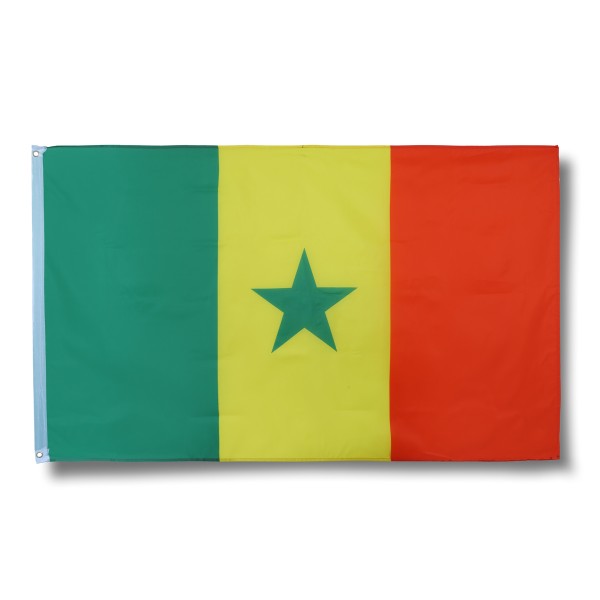 Senegal Fahne Flagge 90 x 150 cm Fanartikel Hissfahne Ösen WM EM