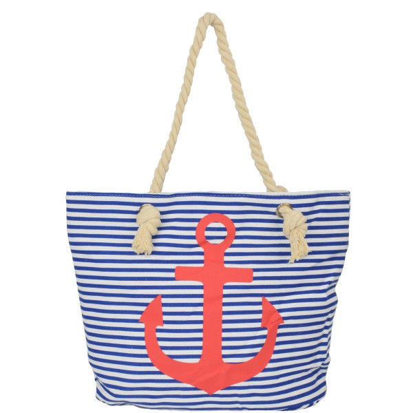 Strandtasche Anker &quot;Lena&quot; Beachbag Shopper Maritim Streifen