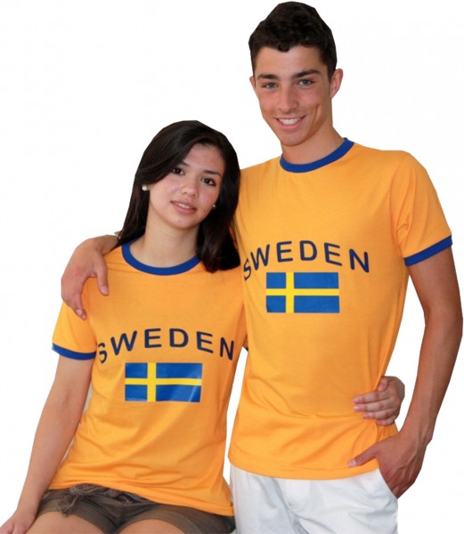 Fan-Shirt &quot;Sweden&quot; Unisex Football Worldcup T-Shirt Men