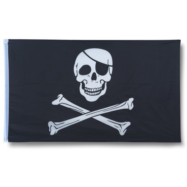 Totenkopf Pirat Skull Fahne Flagge 90 x 150 cm Fanartikel Hissfahne Ösen WM EM