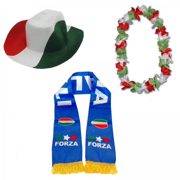 Fan-Paket-1 &quot;Italien&quot; WM EM Fußball Fan Anfeuern Party