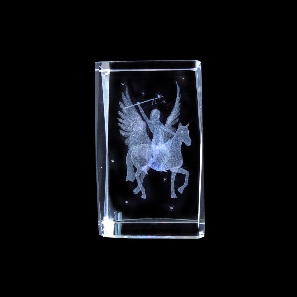 Kristallwürfel 3D Figur Deko Glas Engel Sternzeichen Hamburg