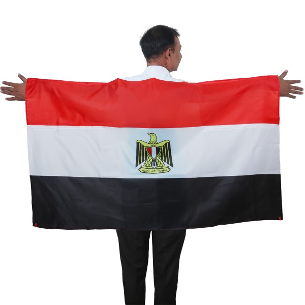 Fan Poncho &quot;Ägypten&quot; Egypt Umhang Flagge Fußball WM Länder Cape