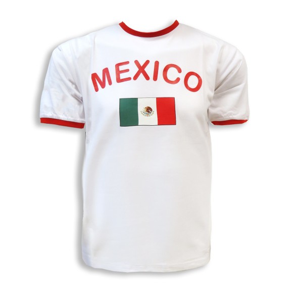 Fan-Shirt &quot;Mexico&quot; Unisex Fußball WM EM Herren T-Shirt