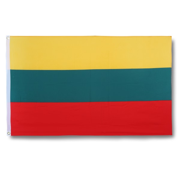 Litauen Lithuania Fahne Flagge 90 x 150 cm Fanartikel Hissfahne Ösen WM EM