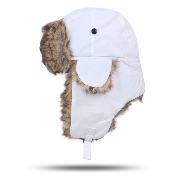 Knitted hat Winter Women White Autum
