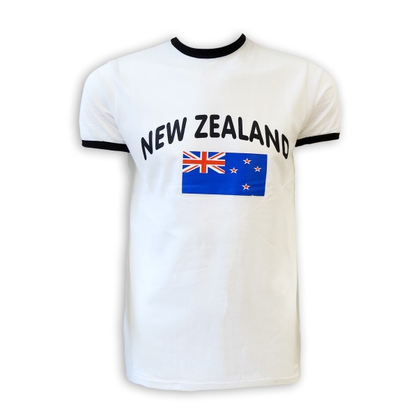 Fan-Shirt &quot;New Zealand&quot; Unisex Fußball WM EM Herren T-Shirt