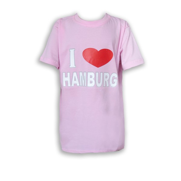 Kinder T-Shirt &quot;I Love Hamburg&quot; Wappen Baumwolle