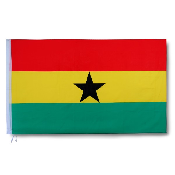 Ghana Fahne Flagge 90 x 150 cm Fanartikel Hissfahne WM EM