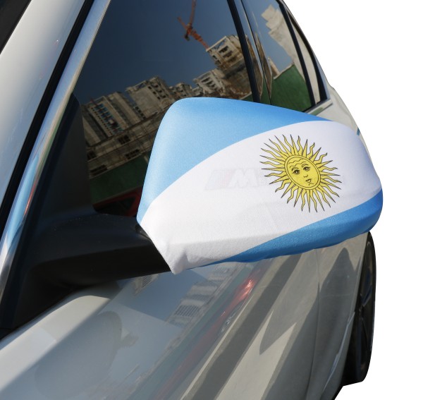 Auto Außenspiegel Fahne Set &quot;Argentinien&quot; Argentina Bikini Flagge EM WM