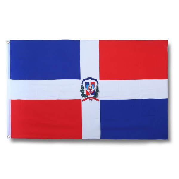 Dominikanische Republik Fahne Flagge 90 x 150 cm Fanartikel Hissfahne Ösen WM EM