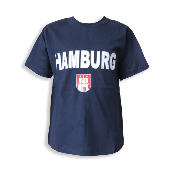 Kinder T-Shirt &quot;Hamburg&quot; Classic Wappen Baumwolle