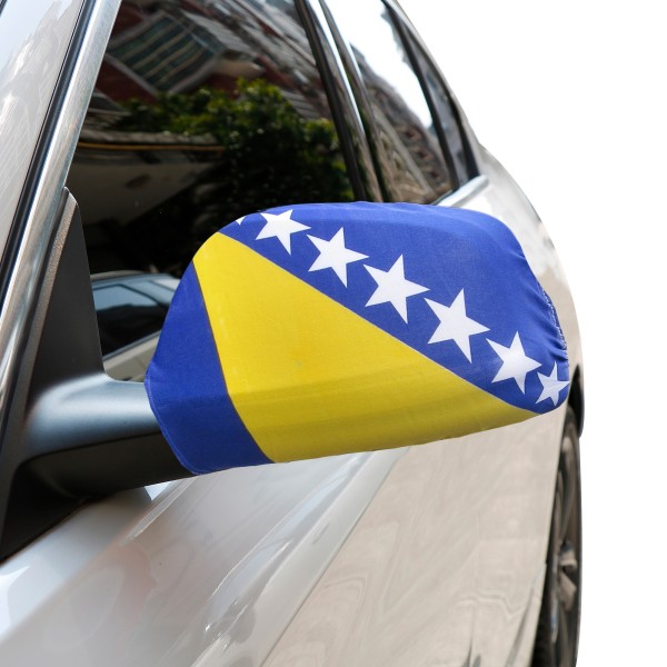Auto Außenspiegel Fahne Set &quot;Bosnien&quot; Bosna Bikini Flagge EM WM
