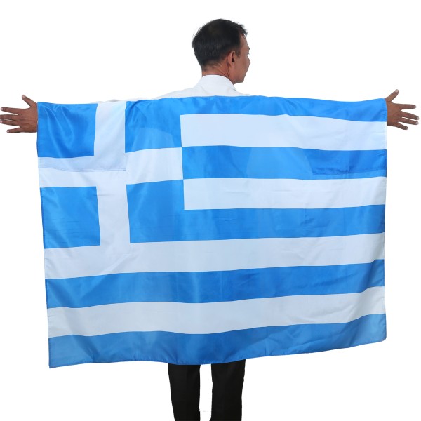 Fan Poncho &quot;Griechenland&quot; Greece Umhang Flagge Fußball WM Länder Cape