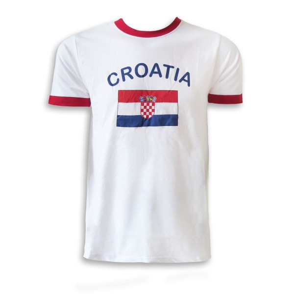 Fan-Shirt &quot;Croatia&quot; Unisex Fußball WM EM Herren T-Shirt