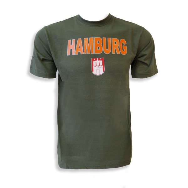 T-Shirt Herren &quot;Hamburg Classic&quot; Wappen Baumwolle